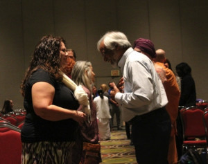 Imam Jamal Rahman (right) participating in the GRI experiential session at the Parliament